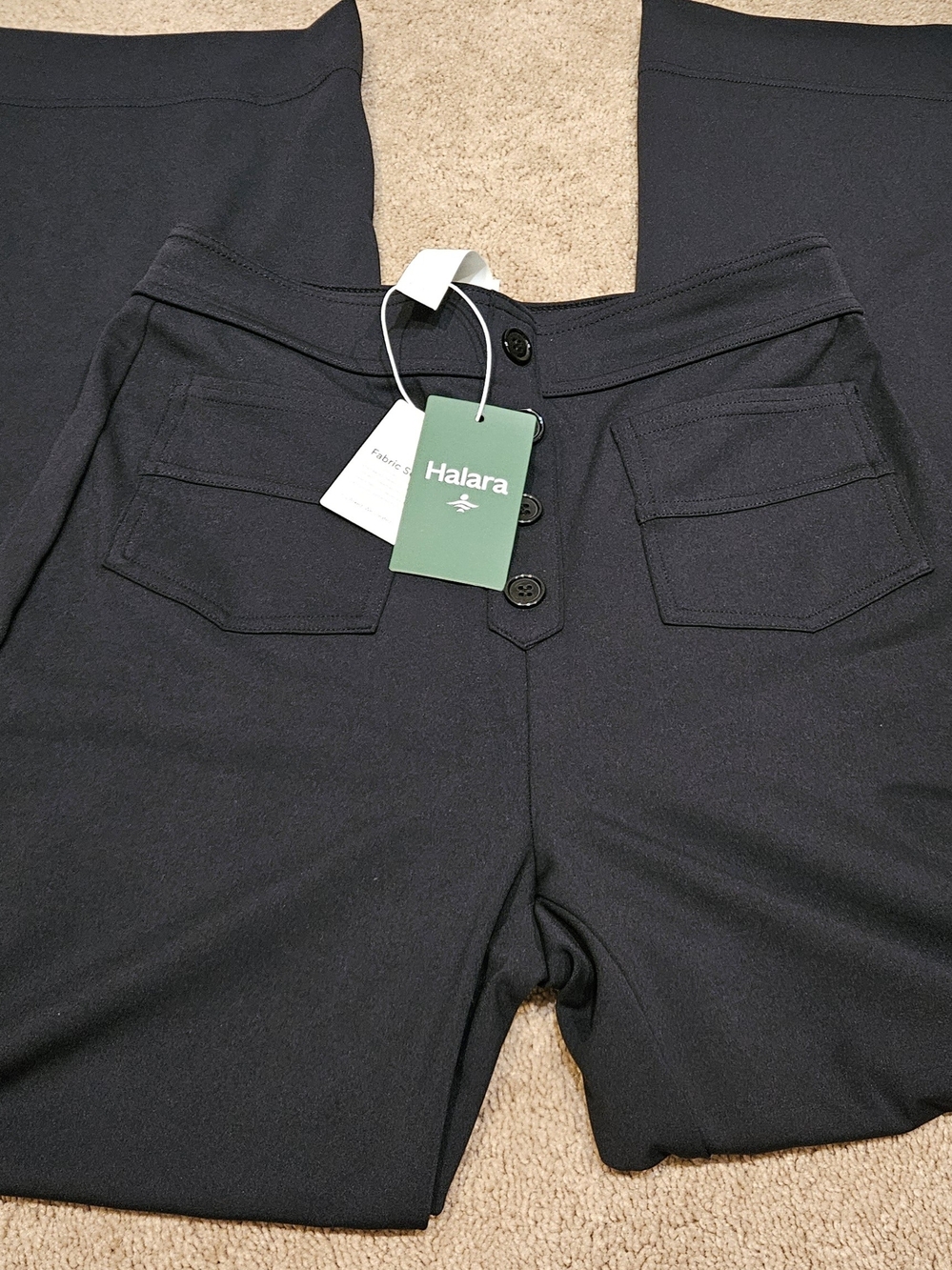 DayStretch High Waisted Pockets Straight Leg Casual Pants
